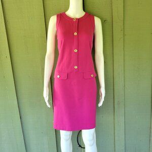 TALBOTS Fuchsia Pink Heavy Jersey Dress 6P Petite